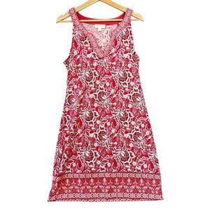 Magnolia Grace Alhambra Sleeveless Knit Dress Embroidered Size Medium